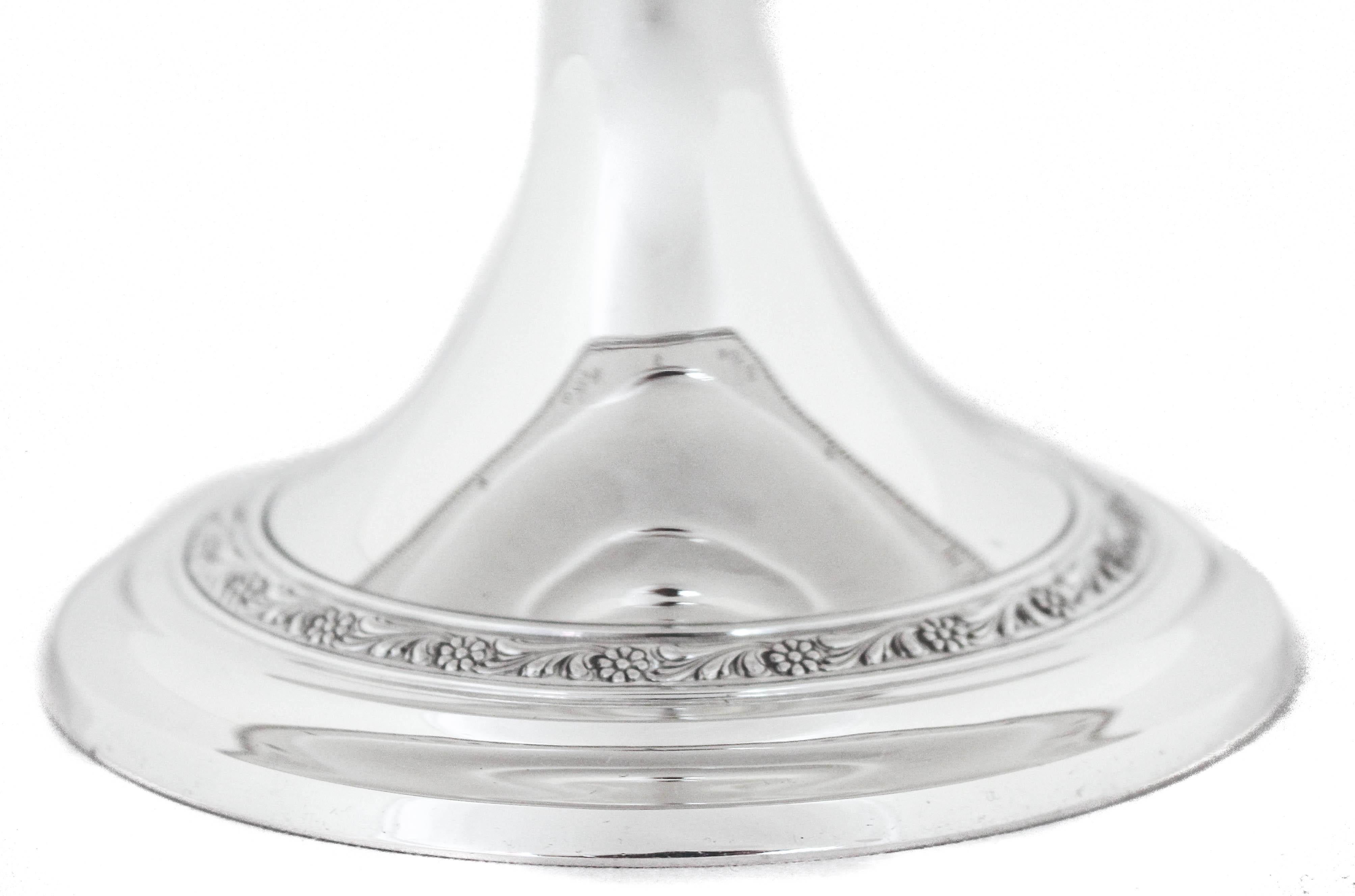 Early 20th Century Sterling Silver Large Tazza For Sale