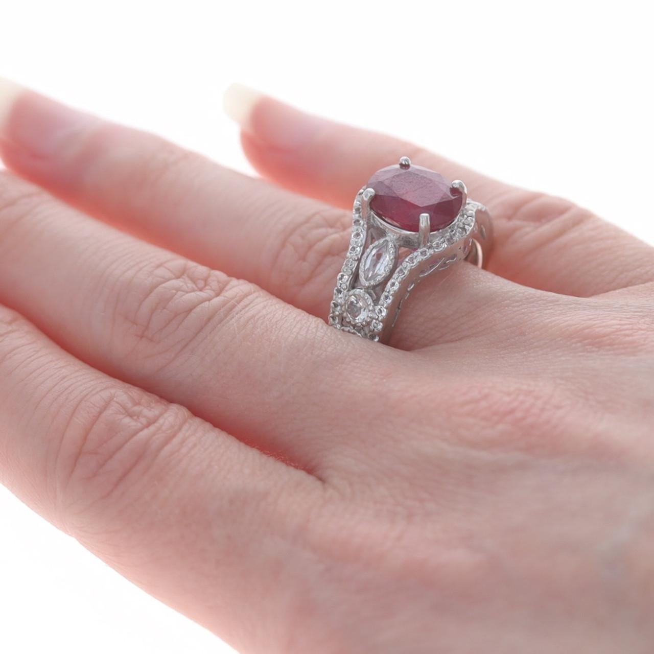 sts 925 ruby ring