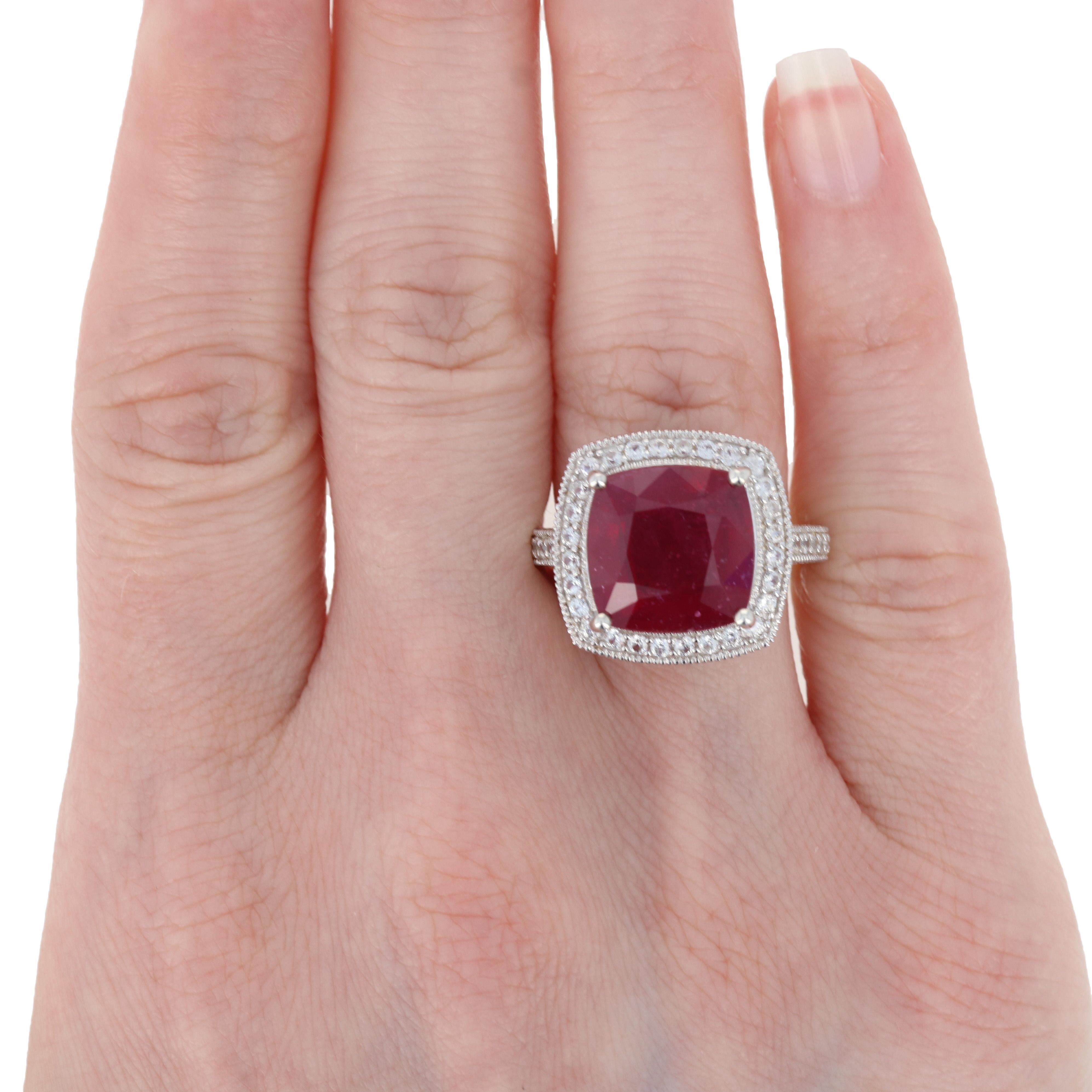 ruby and zircon ring