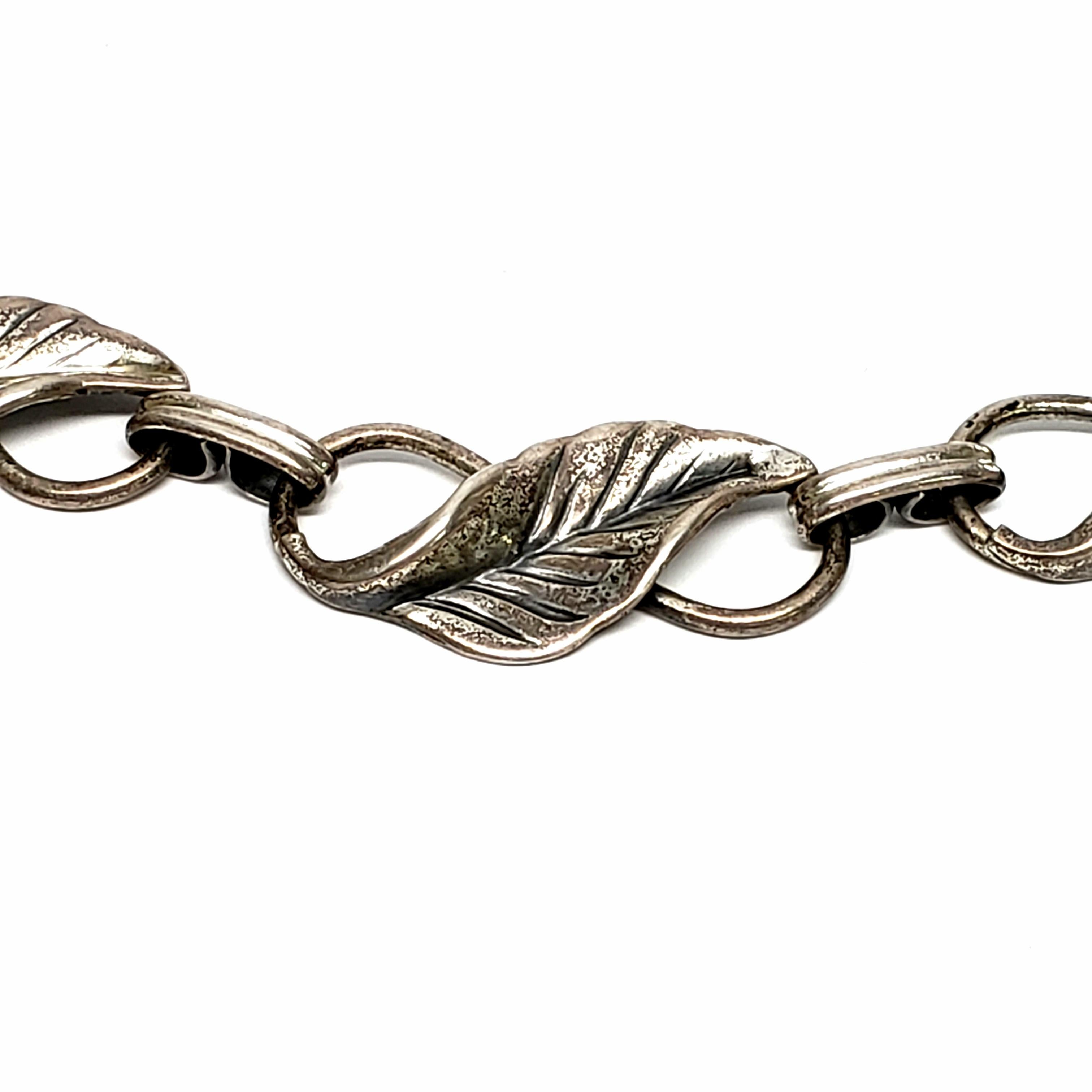 Sterling Silver Leaf Necklace 1