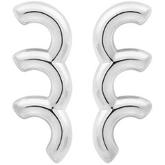 Sterling Silver Leap Earrings