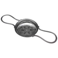 George III Antique Sterling Silver Lemon Strainer Hallmarked in London in 1786