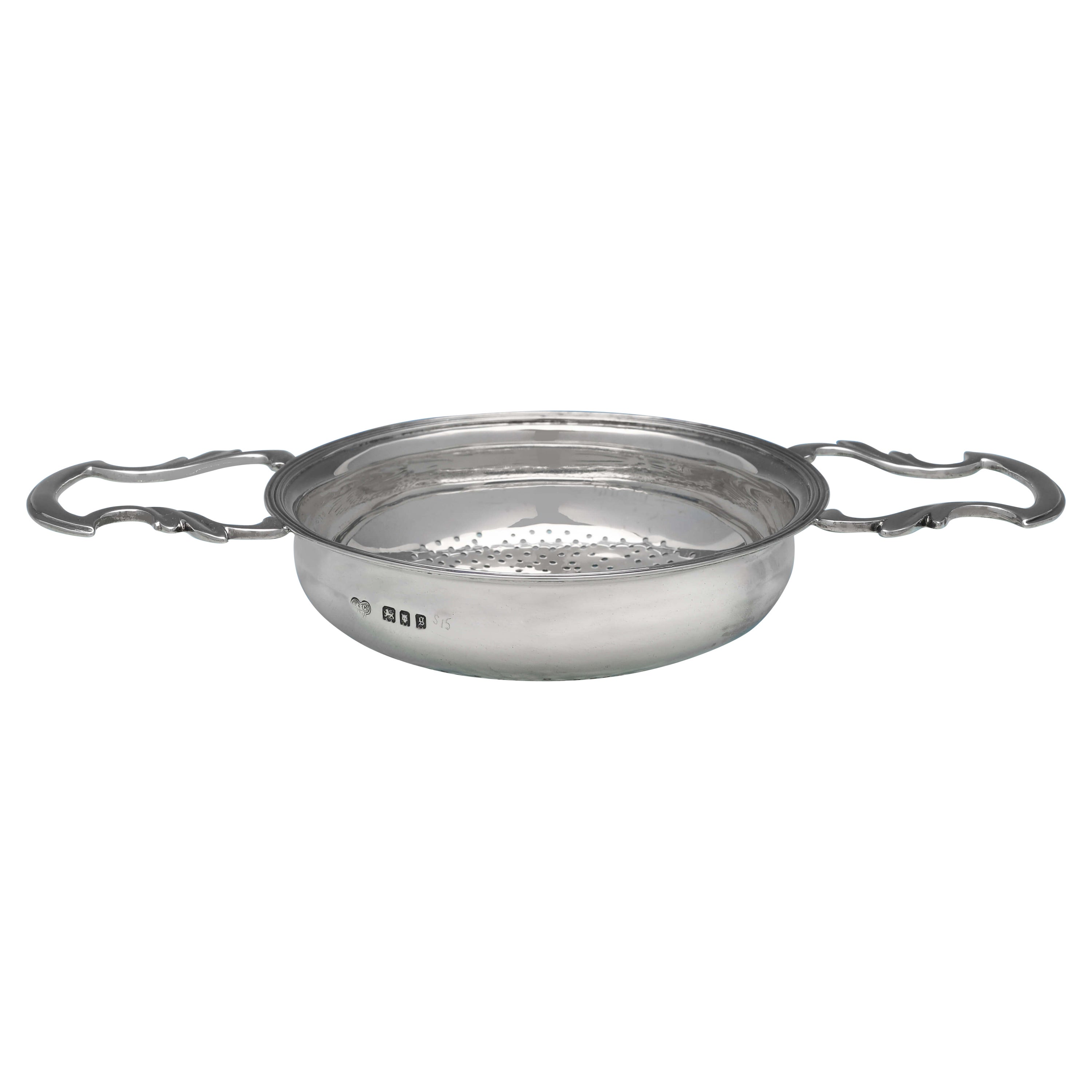 Sterling Silver Lemon Strainer / Tea Strainer, London, 1922