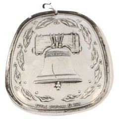 Sterling Silver “Liberty Bell” Christmas Ornament