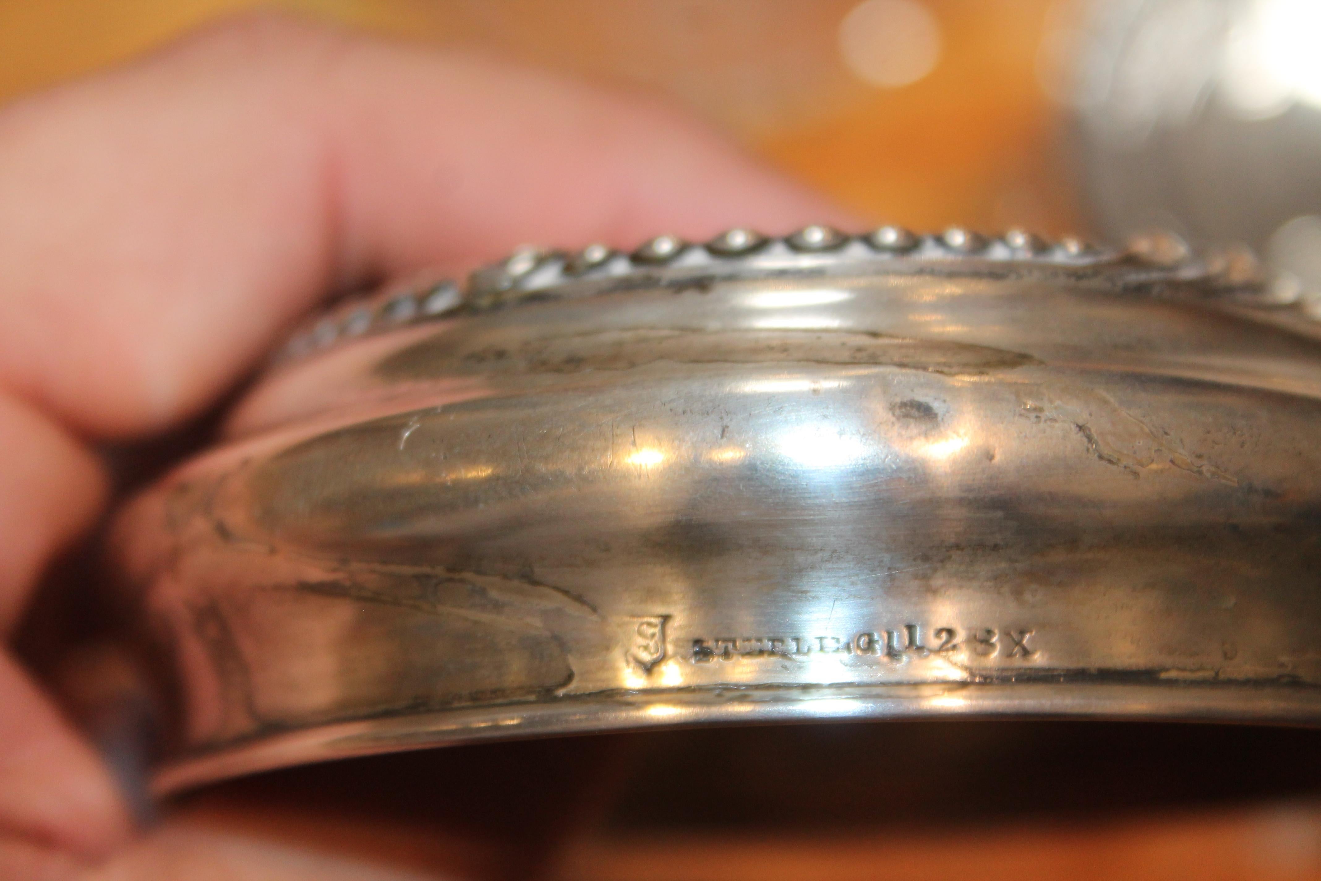 Sterling Silver Lided Powder Jars Collection of Five For Sale 7