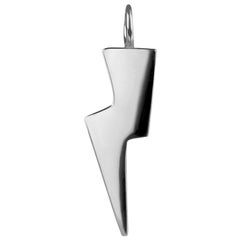 Sterling Silver Lightning Bolt Charm