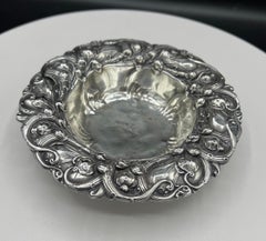 Sterling Silver " Lilly of the Valley " Bon Bon Dish by Whiting Division