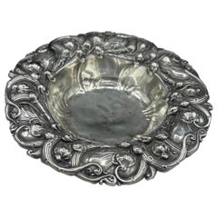 Sterling Silver " Lilly of the Valley " Bon Bon Dish by Whiting Division