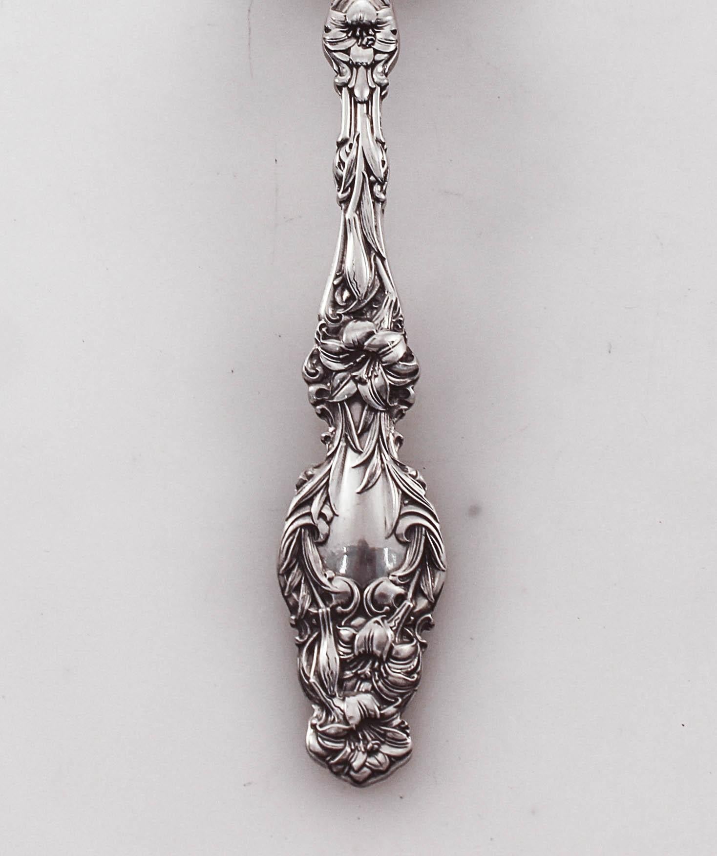 American Sterling Silver “Lily“ Serving Fork