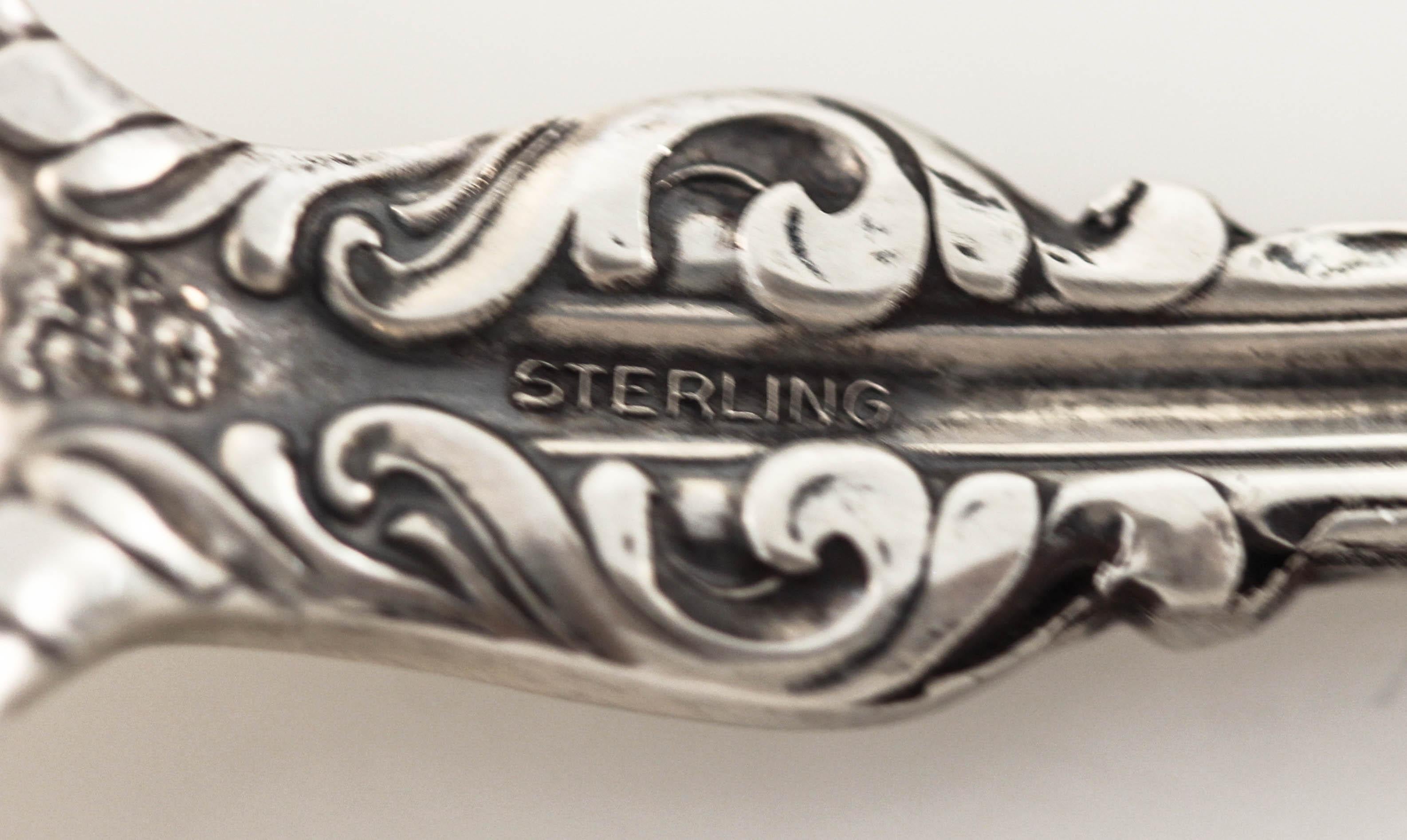 Early 20th Century Sterling Silver “Lily“ Serving Fork