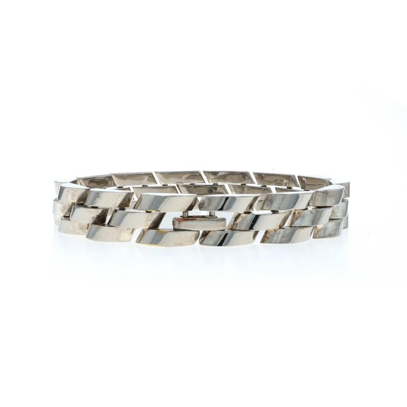 Sterling Silver Link Men's Bracelet 9