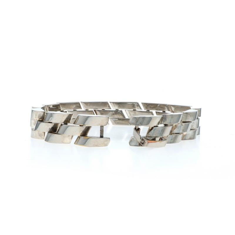 Sterling Silver Link Men's Bracelet 9