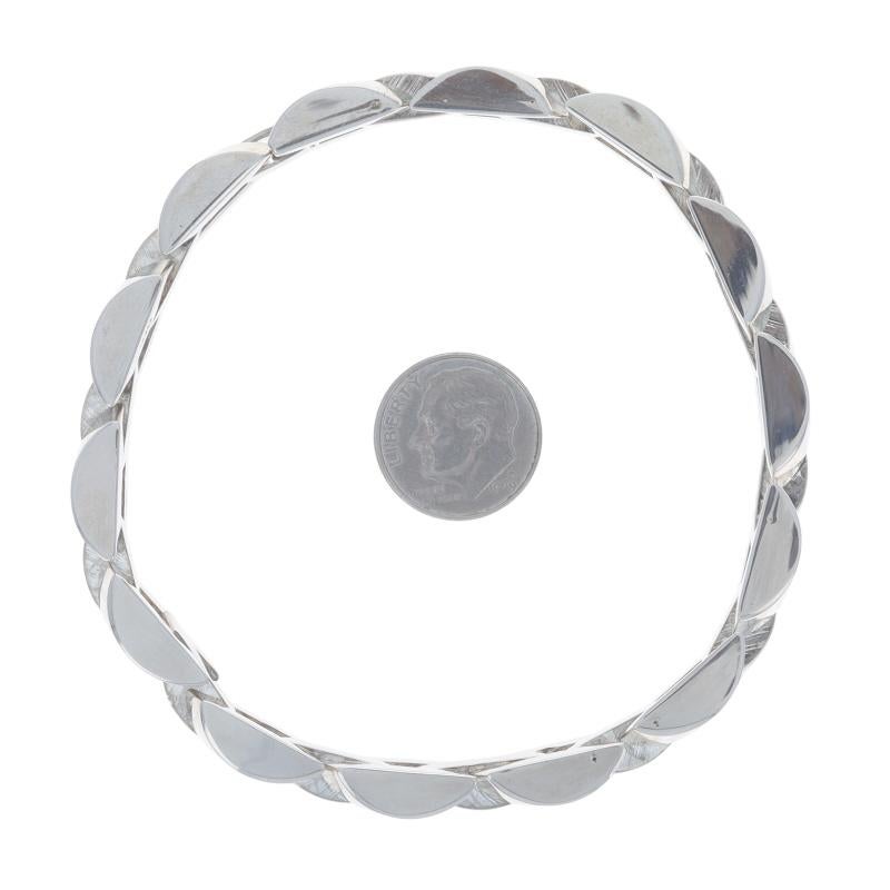 Sterling Silver Link Men's Bracelet 9