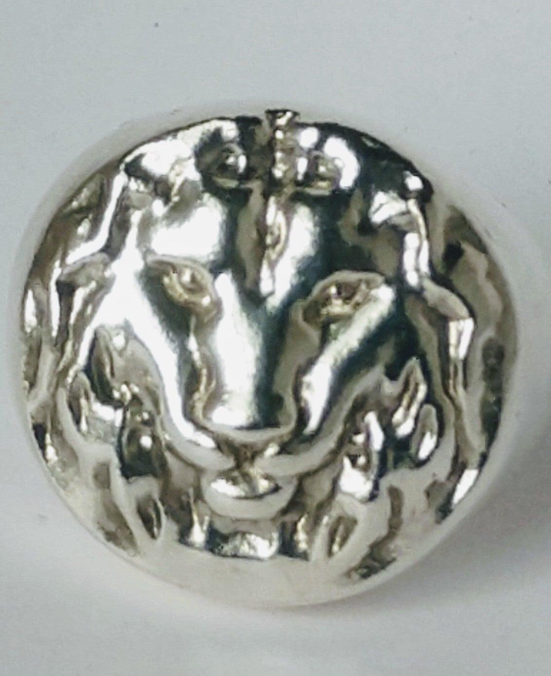 For Sale:  Sterling Silver Lion of Judah Signet Ring 7