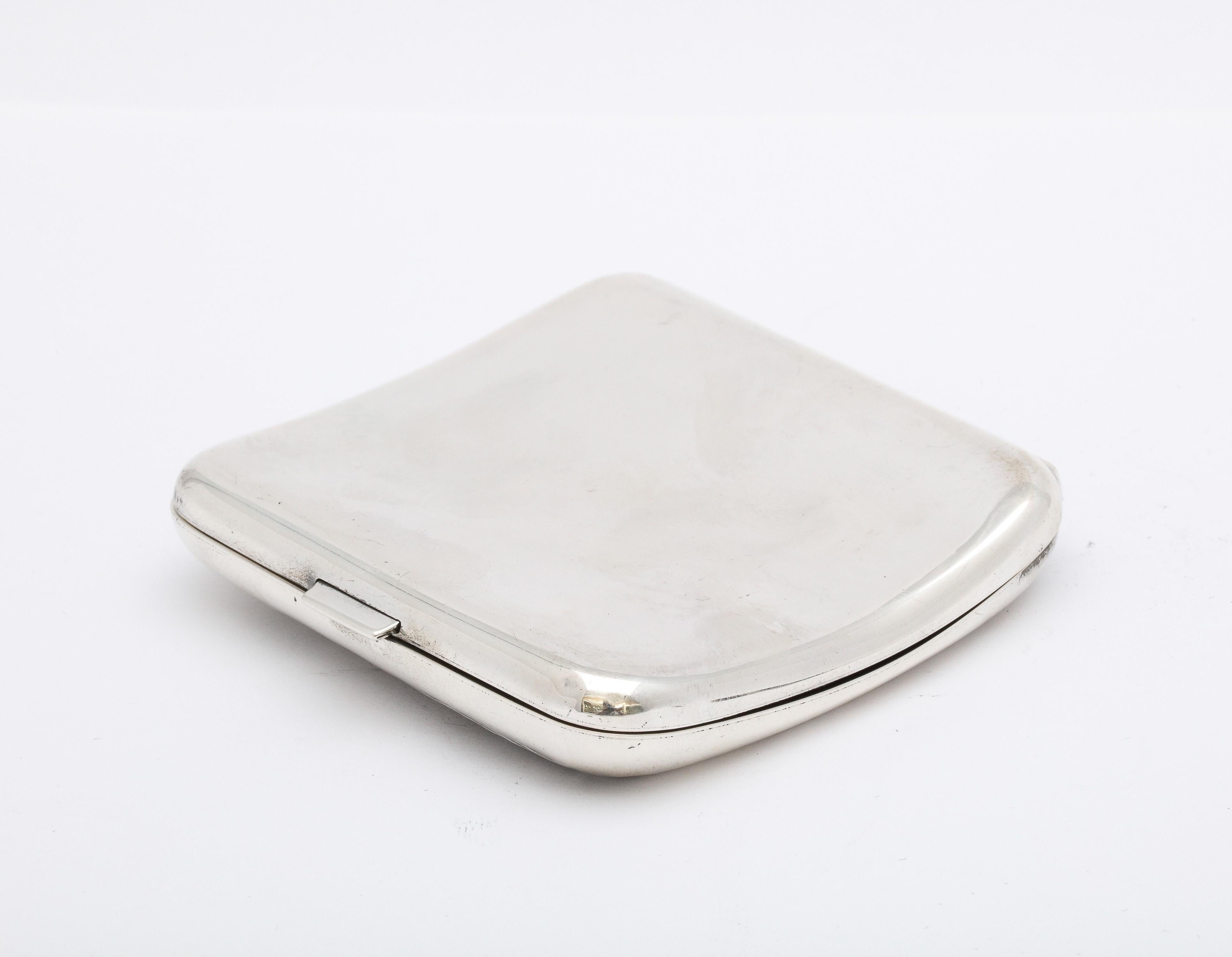 Sterling Silver Lion's Head-Motif Cigarette Case and Matching Cutter 10