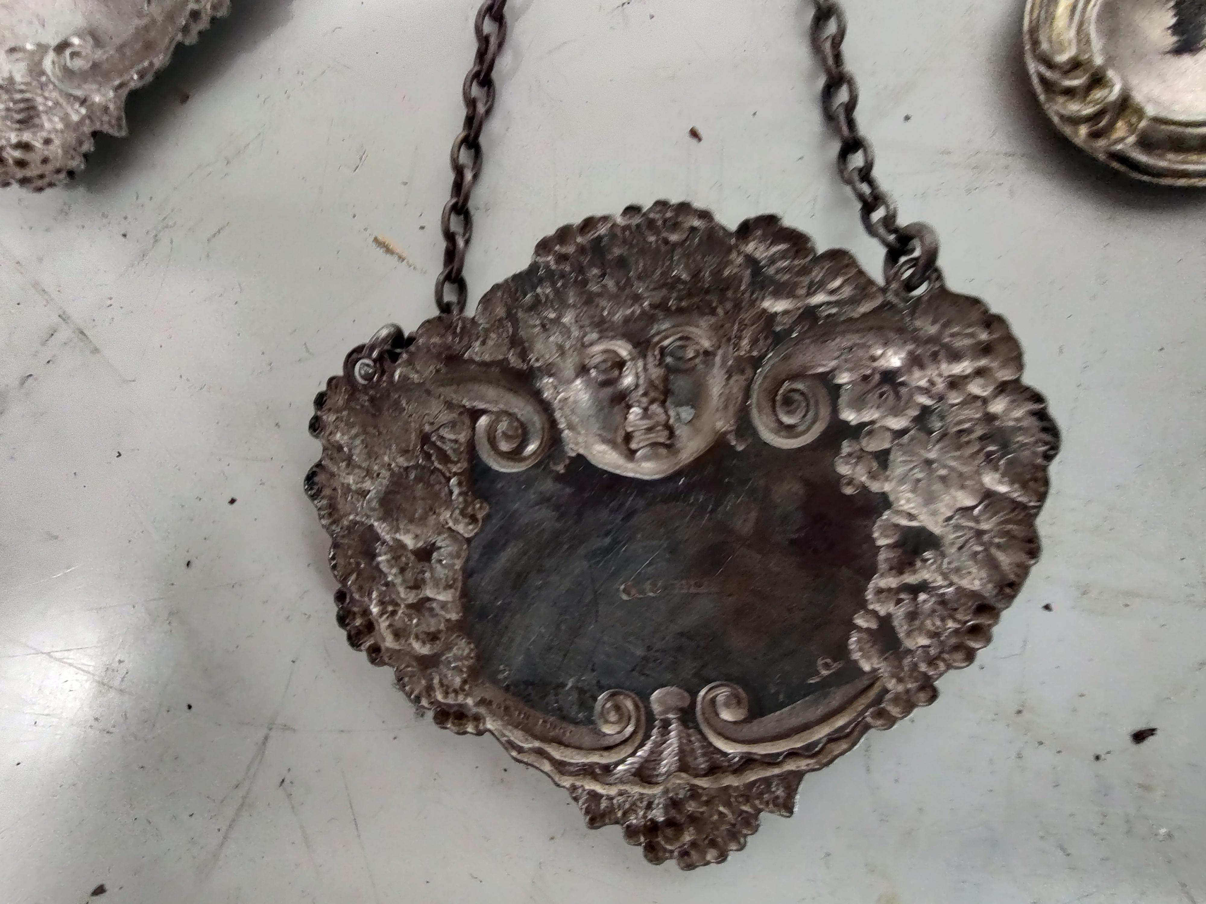 Sterling Silver Liquor Decanter Bottle Name Tags 10 Available For Sale