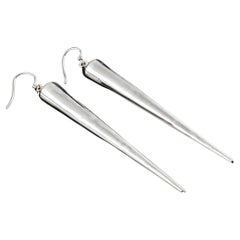 Lange Spike-Ohrringe aus Sterlingsilber