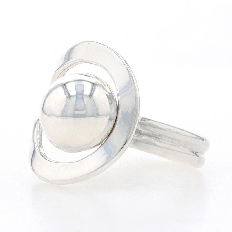 Women's Sterling Silver Loop Statement Ring - 925 Mexico