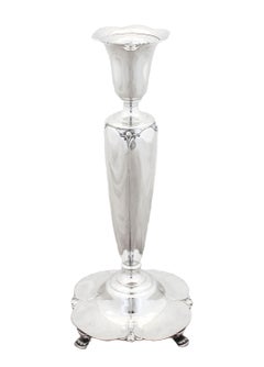 Sterling Silver “Lotus” Candlesticks