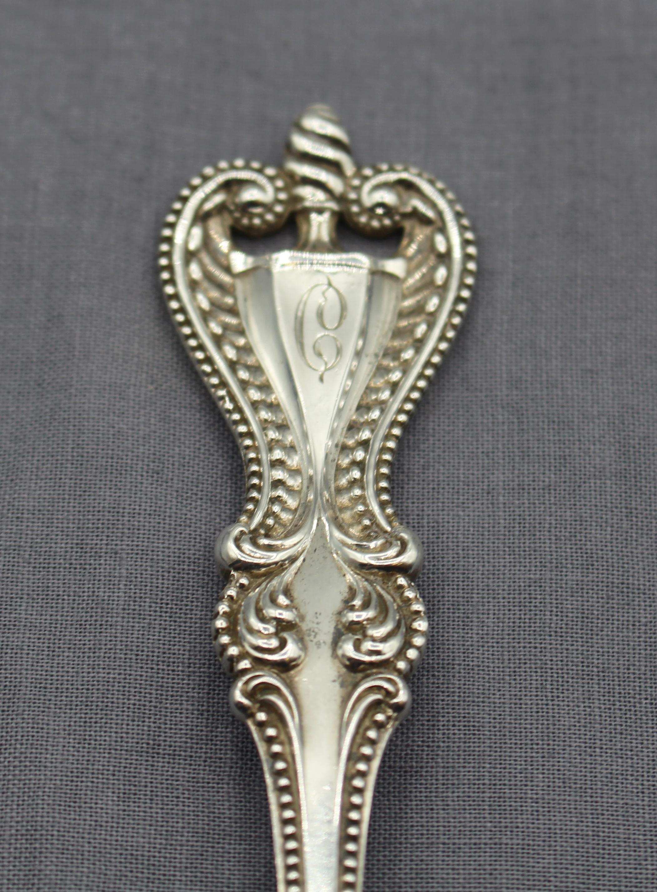 American Colonial Sterling Silver Macaroni or Pasta Server by Towle For Sale