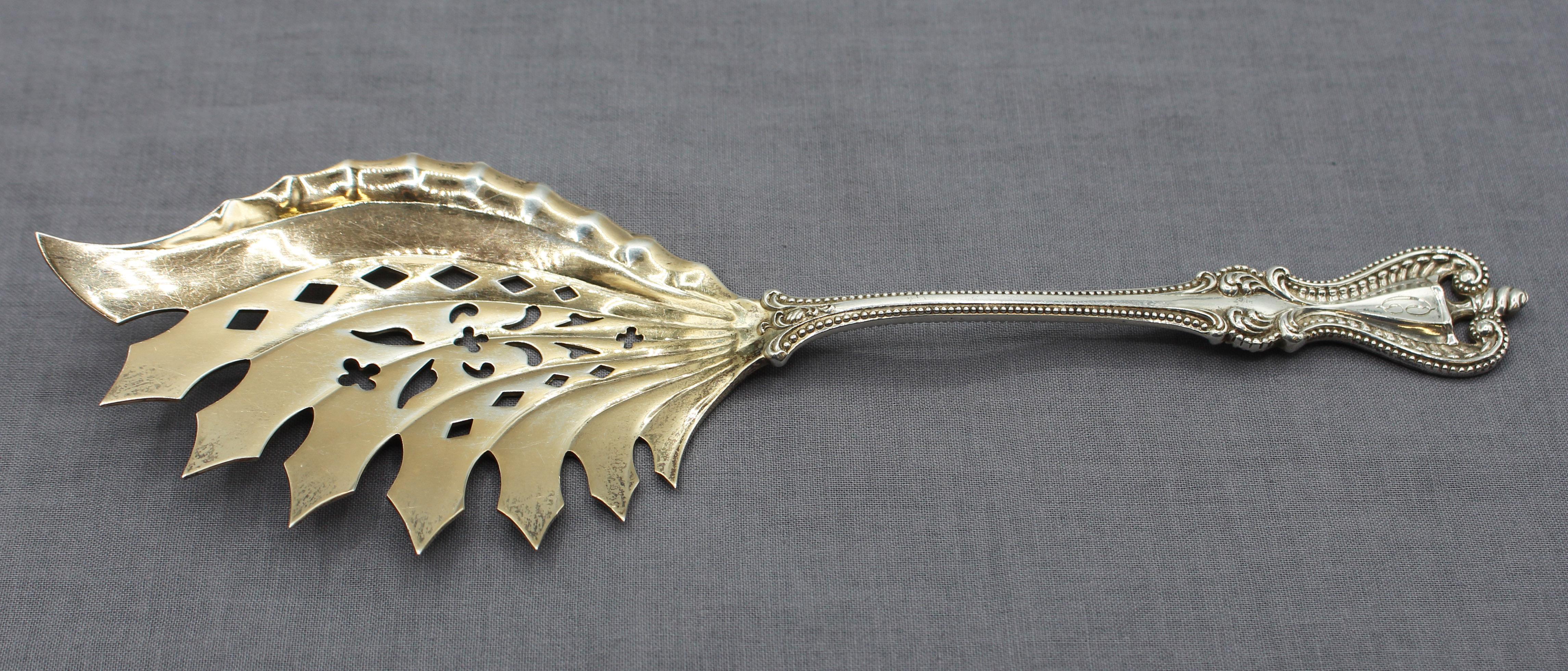 Sterling Silver Macaroni or Pasta Server by Towle For Sale 2