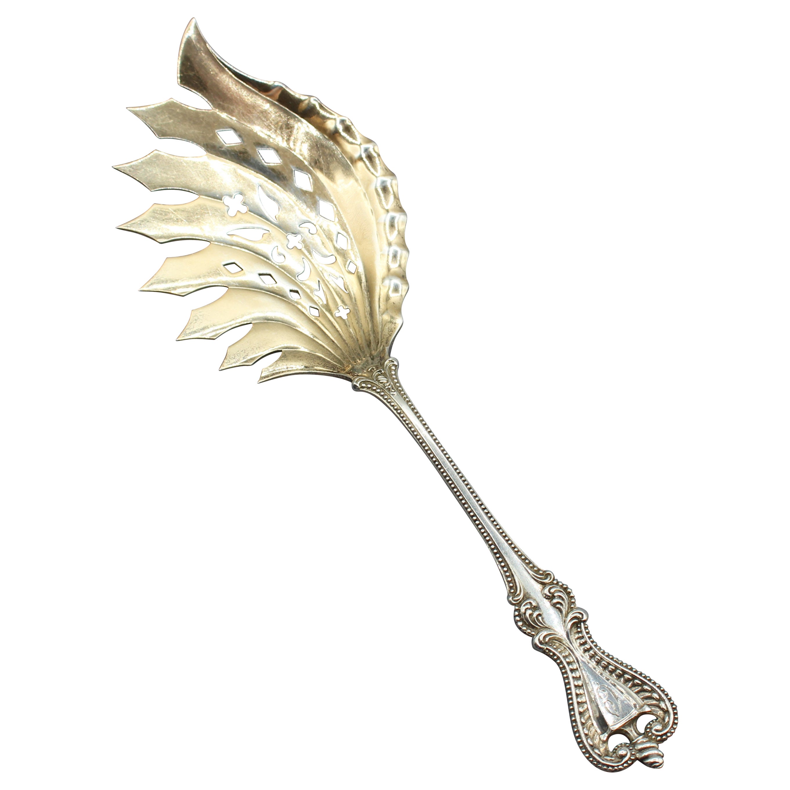 Sterling Silver Macaroni or Pasta Server by Towle For Sale