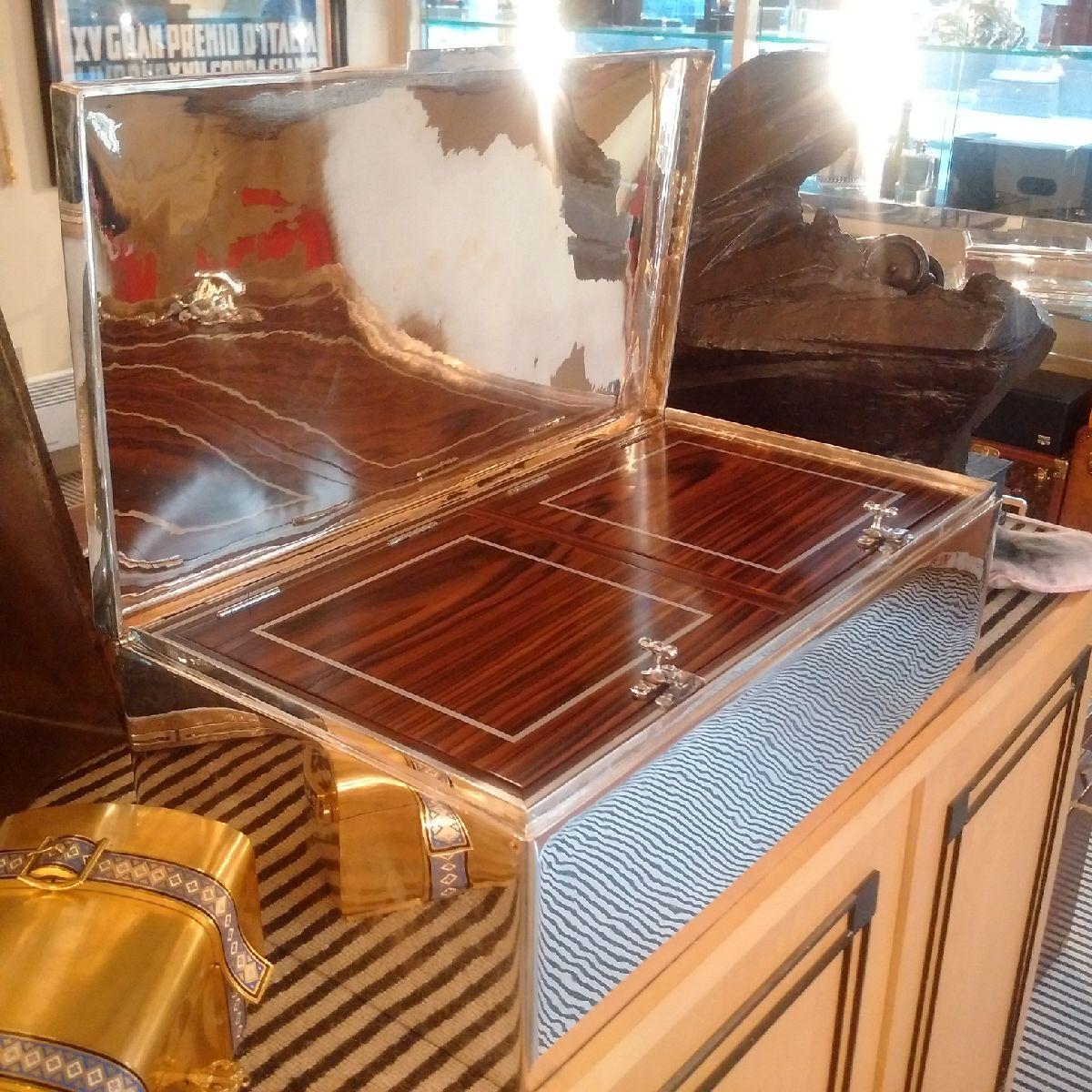 Other Sterling Silver and Macassar Cigar Humidor by Tiffany & Co.