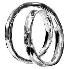 Sterling Silver Maelstrom Twisted Bangle by Ariana Boussard-Reifel