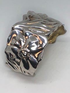 Sterling Silver "Magnolia" Cuff