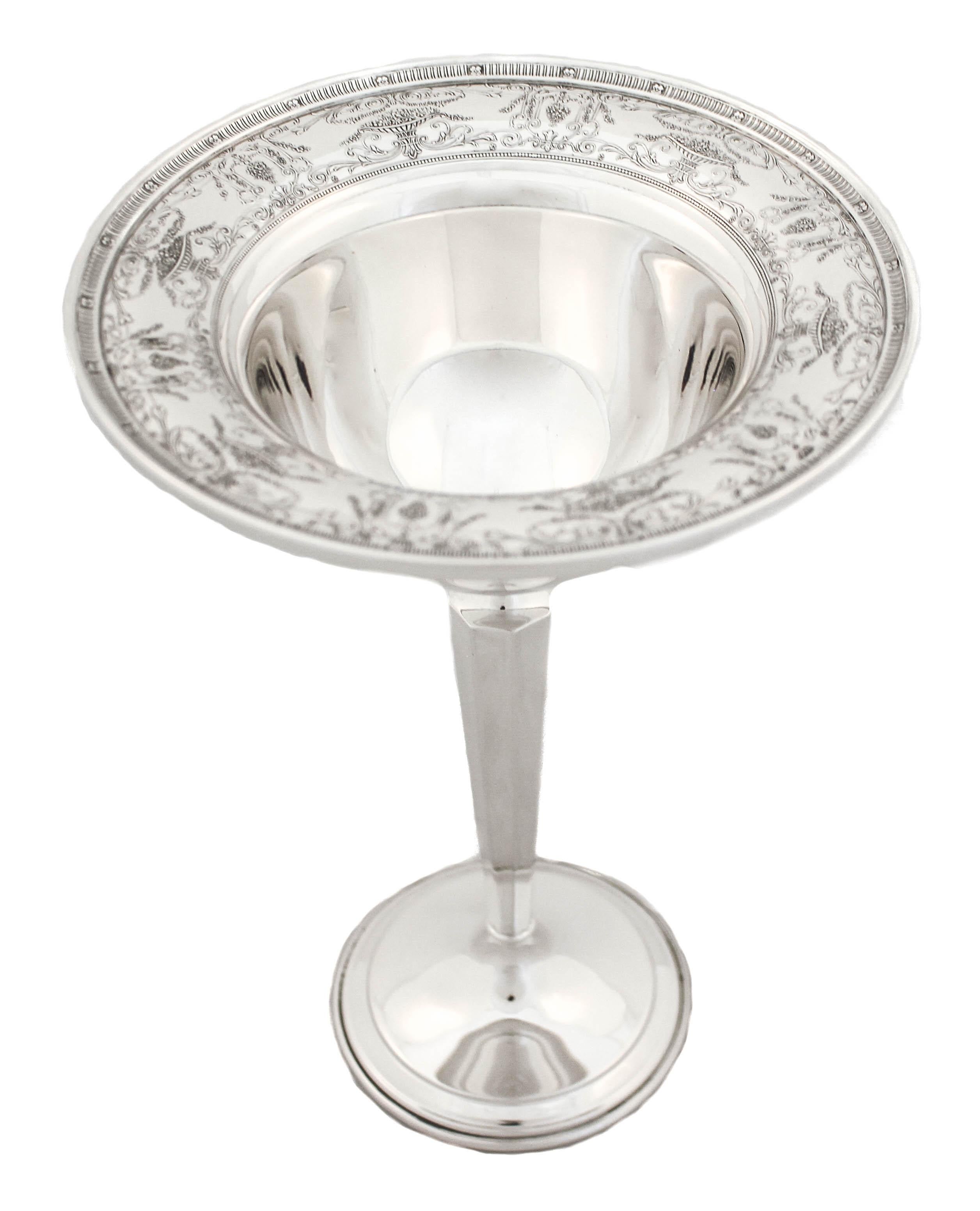 Sterling Silver “Maintenon” Compotes For Sale 1