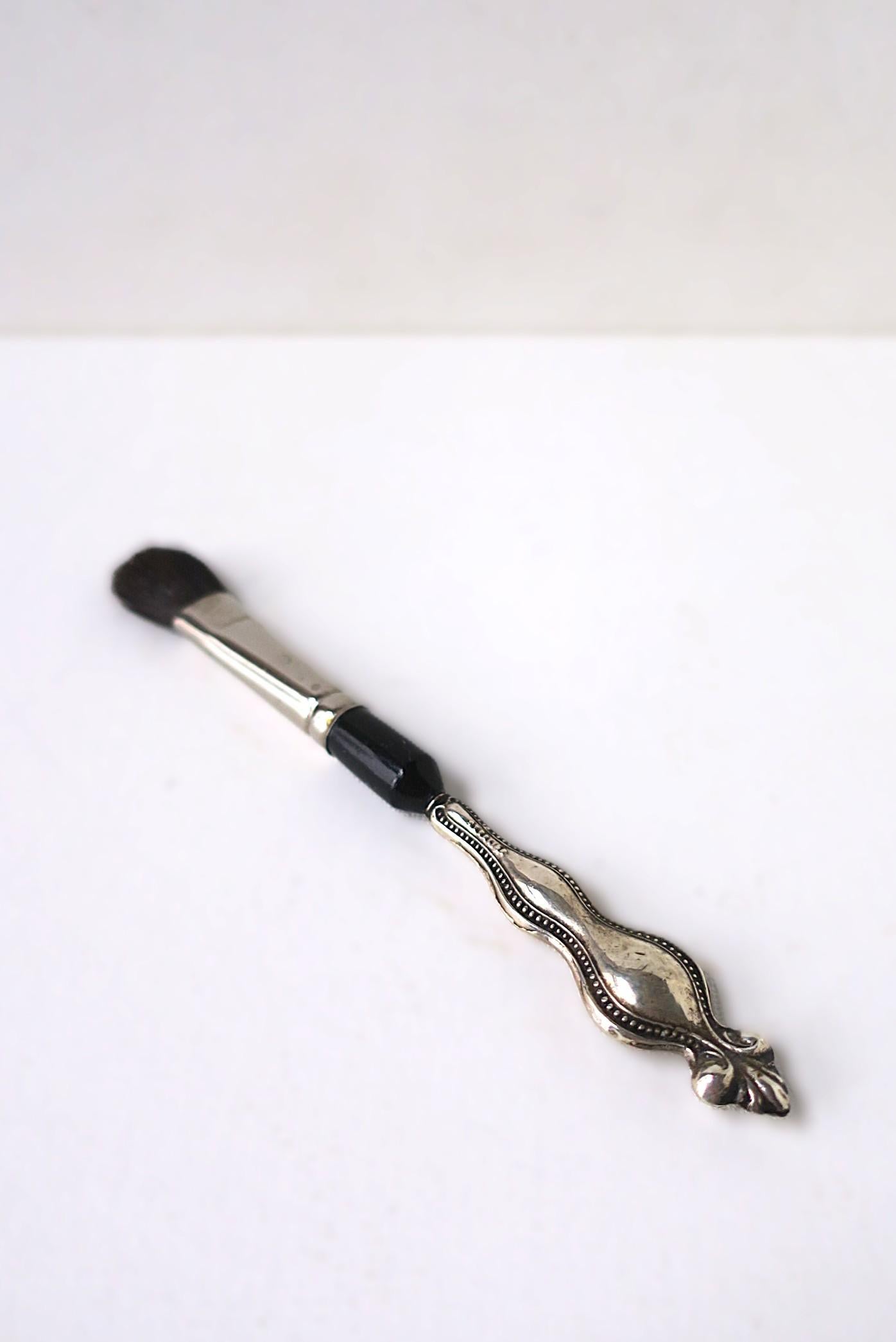 Sterling Silver Makeup Brush For Sale 2