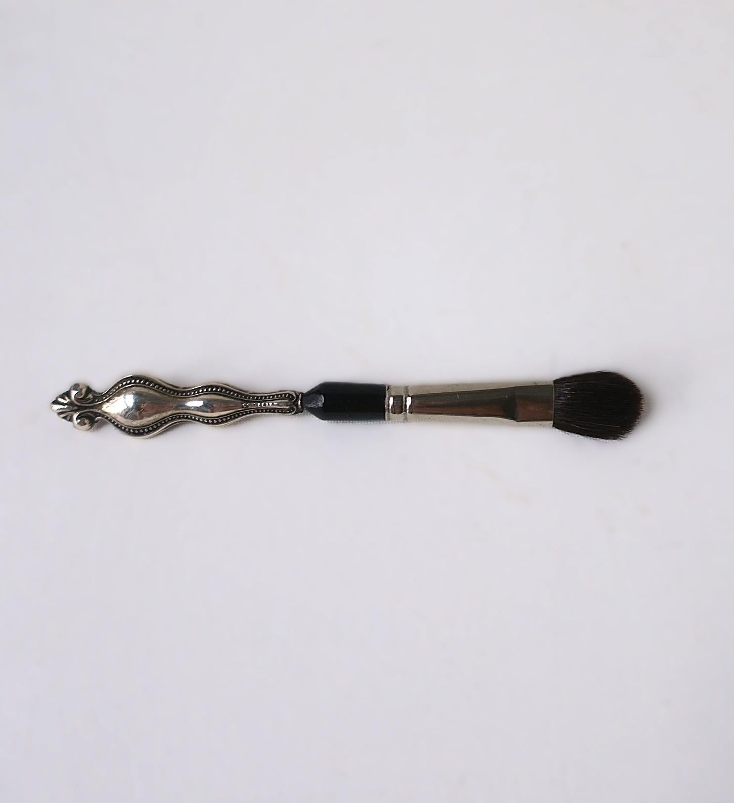 Sterling Silver Makeup Brush For Sale 3