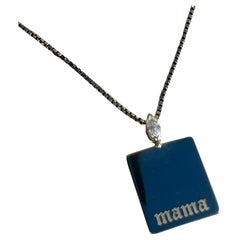 Sterling Silver “mama” Engraved Necklace by Series of Eleven