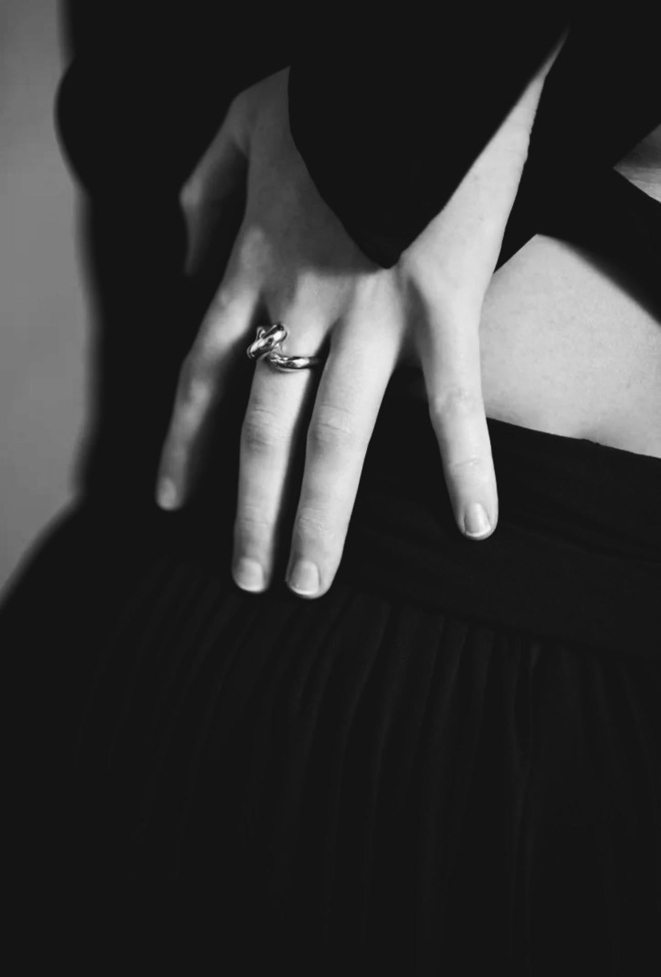 Modern Sterling Silver Mangala Curl Ring by Ariana Boussard-Reifel For Sale