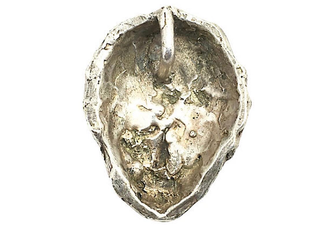 Sterling Silver Man's Face Necklace In Good Condition For Sale In Miami Beach, FL