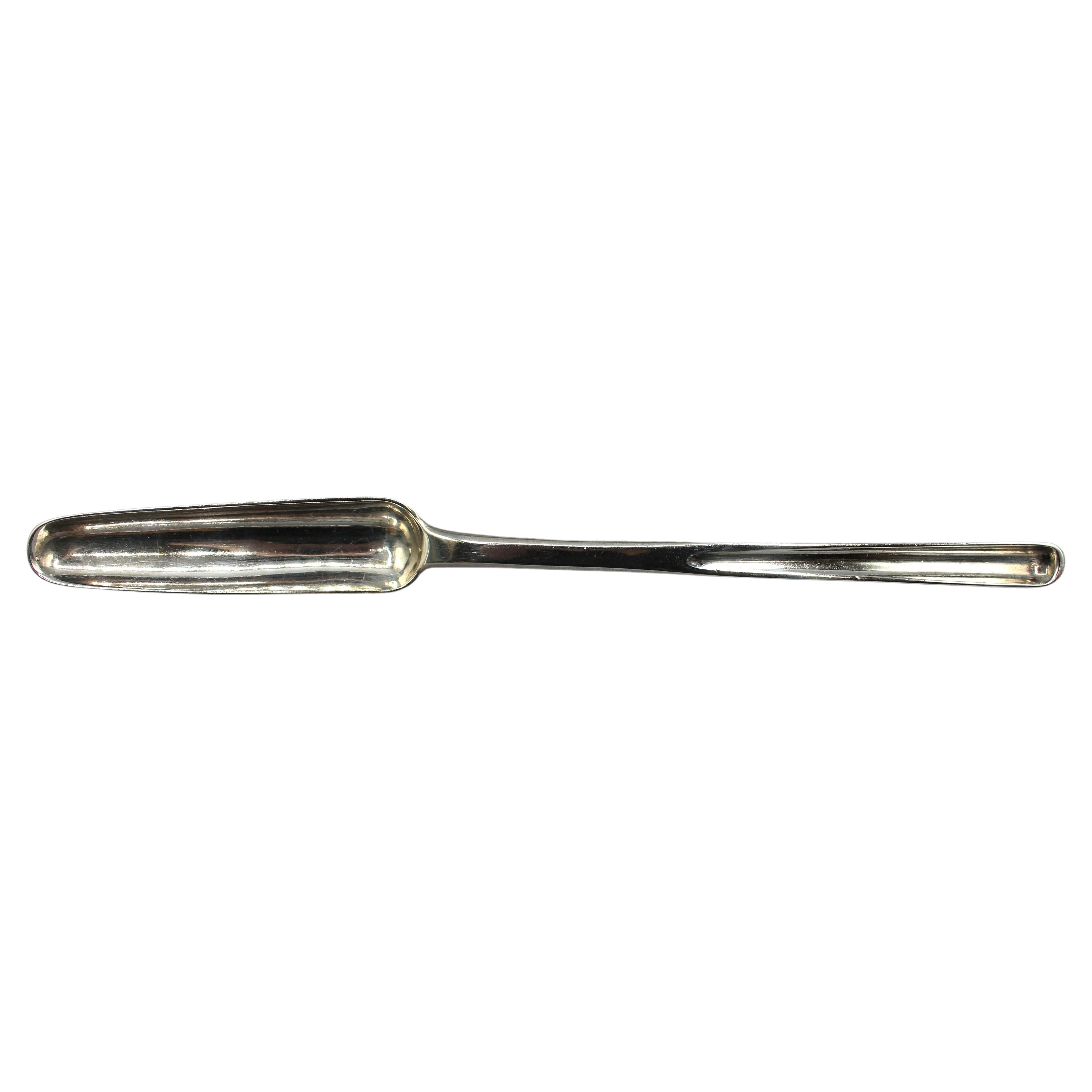Sterling Silver Marrow Scoop by William Eley & William Fearn, 1805, London For Sale