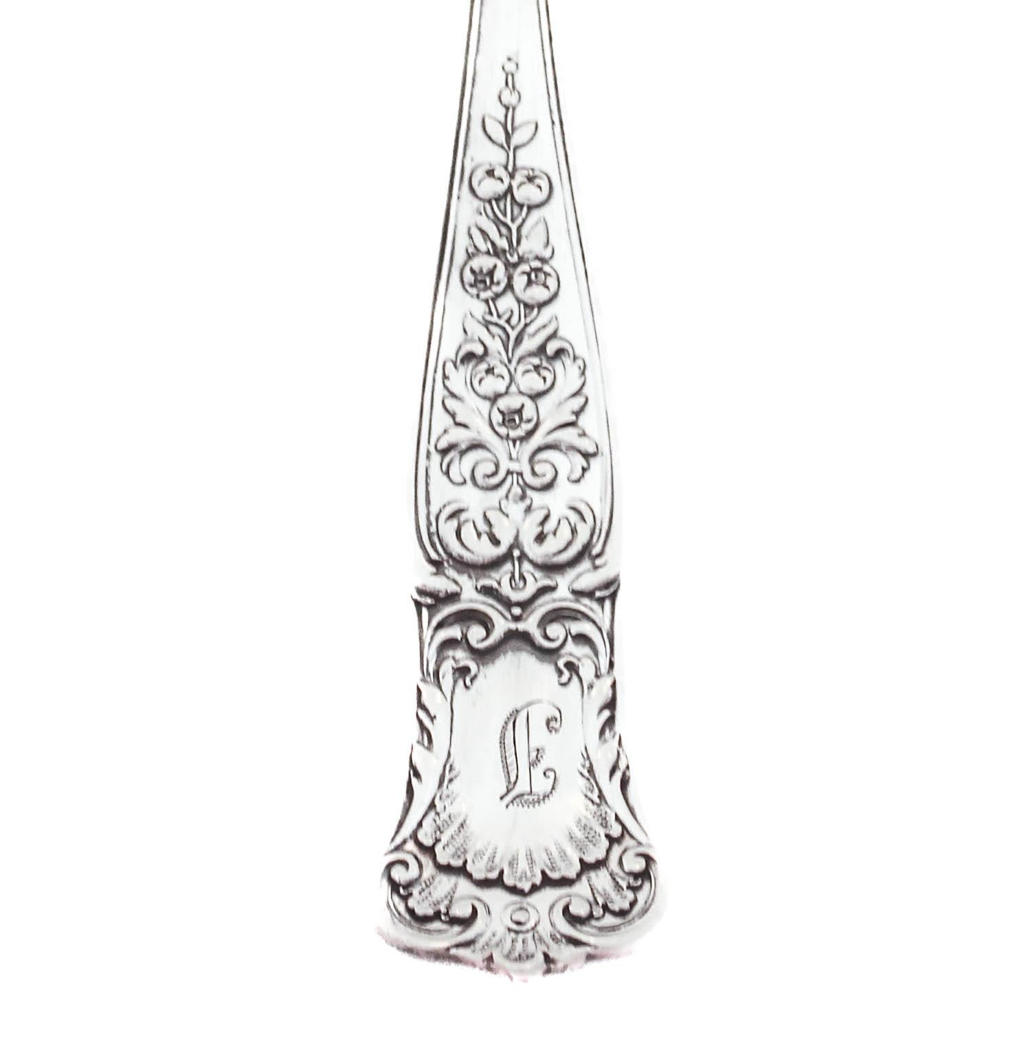Late 19th Century Sterling Silver “Maryland” Serving Spoon For Sale