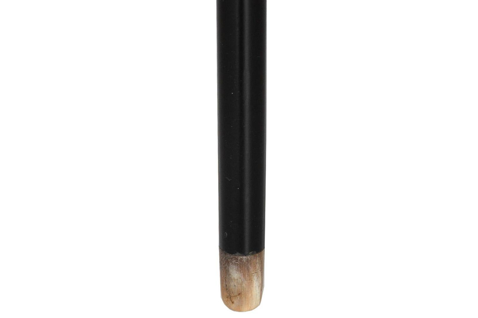 Sterling Silver Match Safe Gadget Cane on Ebony Walking Stick by David Bowles For Sale 4