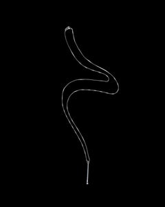 Sterling Silver Matchstick on Box Chain Modernist