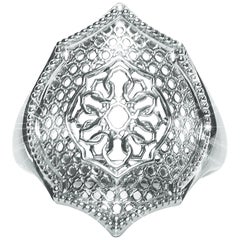 Sterling Silver Mauresque Cocktail Ring Natalie Barney