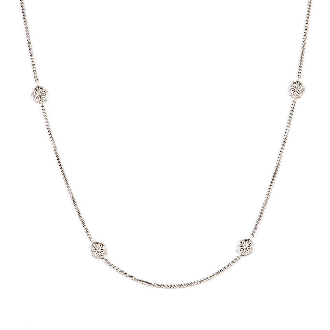 Contemporary Sterling Silver Mauresque Necklace Natalie Barney