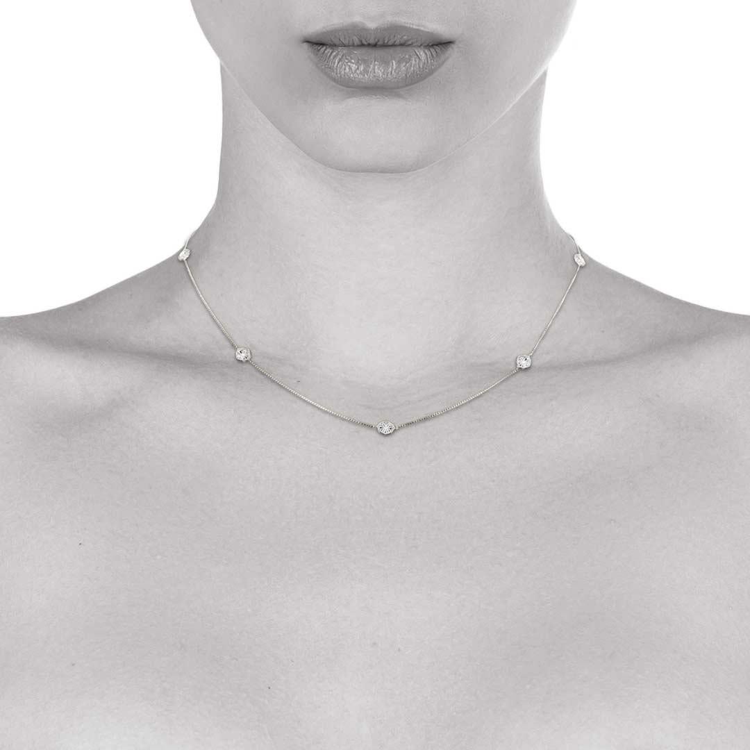 Contemporary Sterling Silver Mauresque Necklace Natalie Barney For Sale