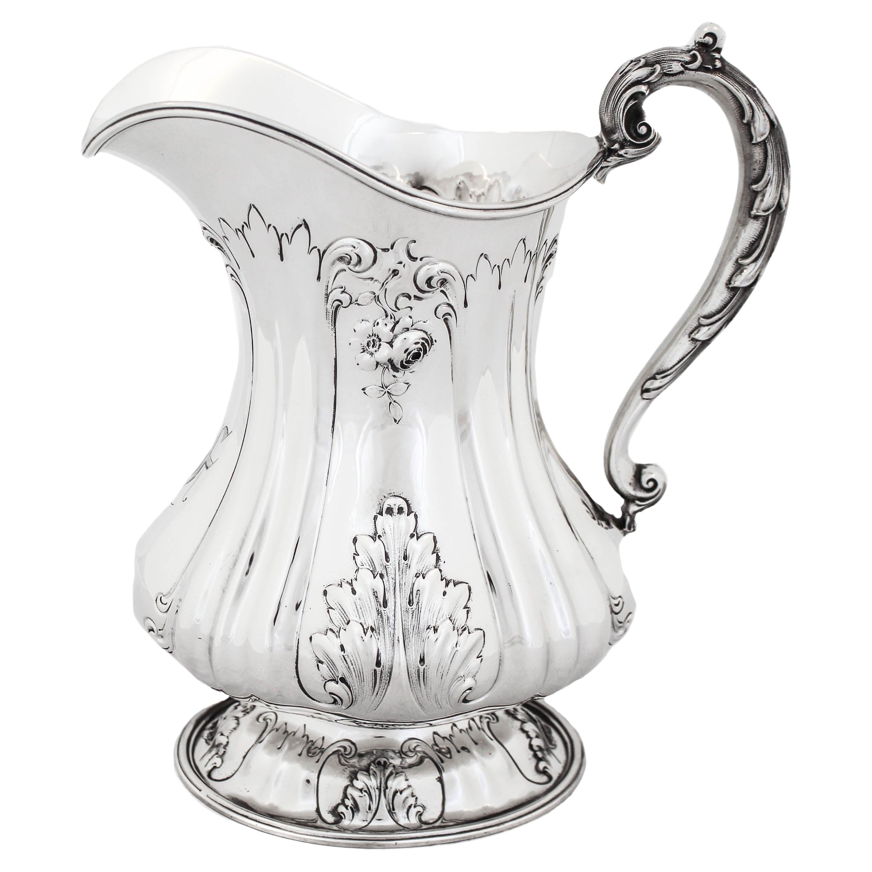 Sterling Silver Mauser Water Pitcher For Sale