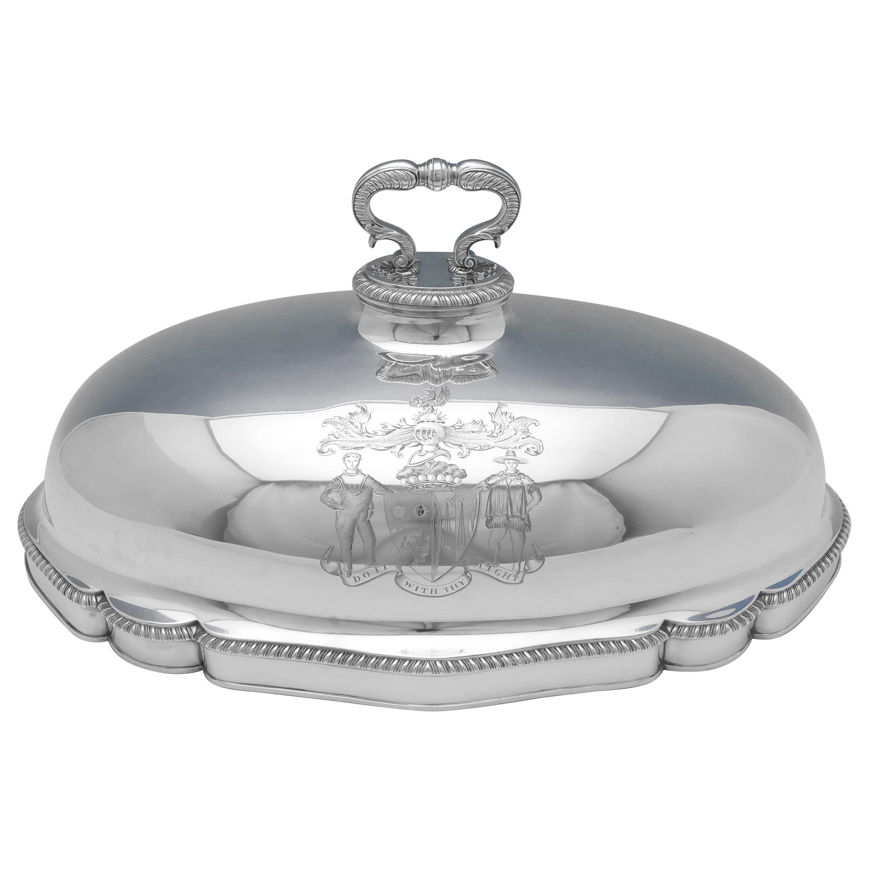 Paul Storr - Couvercle de plat à viande en argent sterling antique poinçonné en 1807