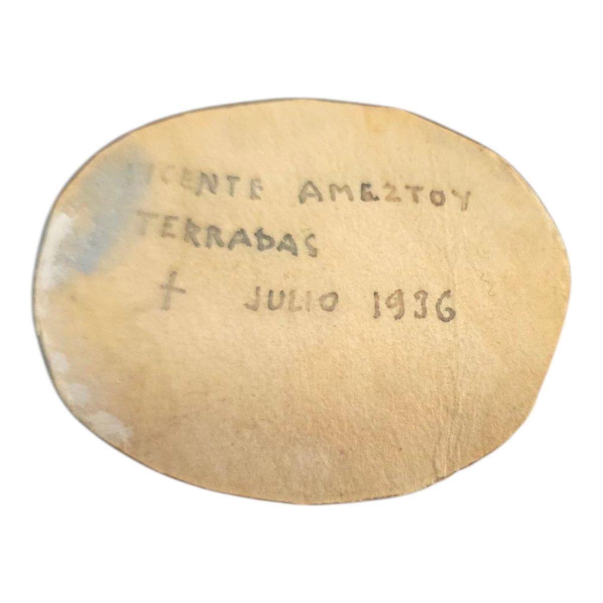 Gravé Reliquaire à médaillon en argent - 18e siècle en vente