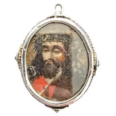 Sterling Silver Medallion reliquary – 18th Century