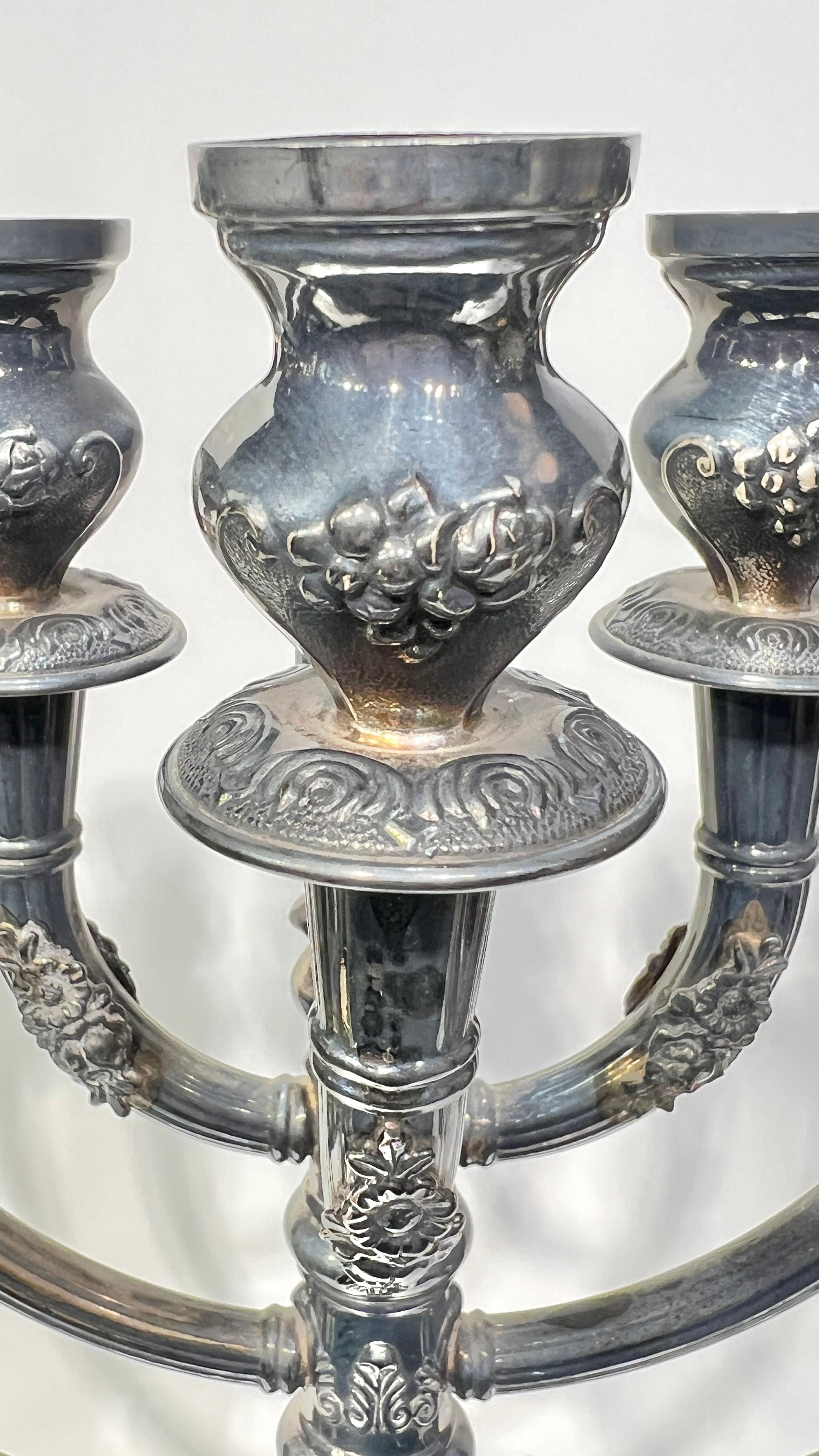 Sterling Silver Menorah im Angebot 4