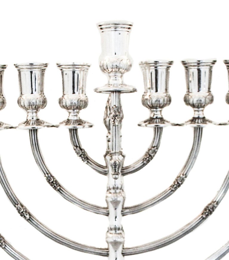 Sterling Silver Menorah For Sale at 1stDibs