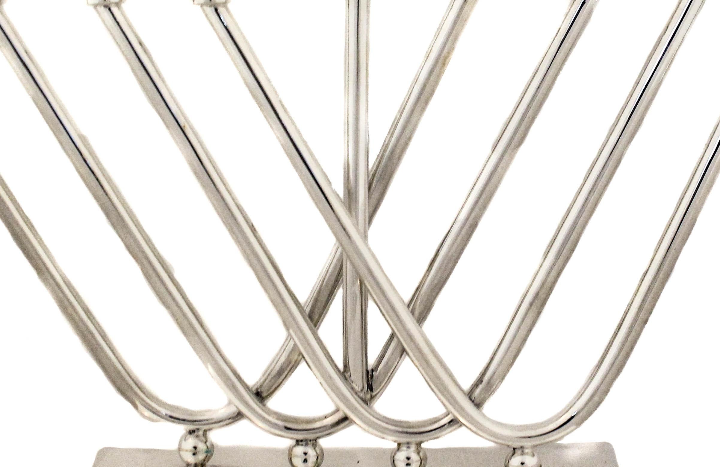 Italiano Menorah in argento sterling in vendita