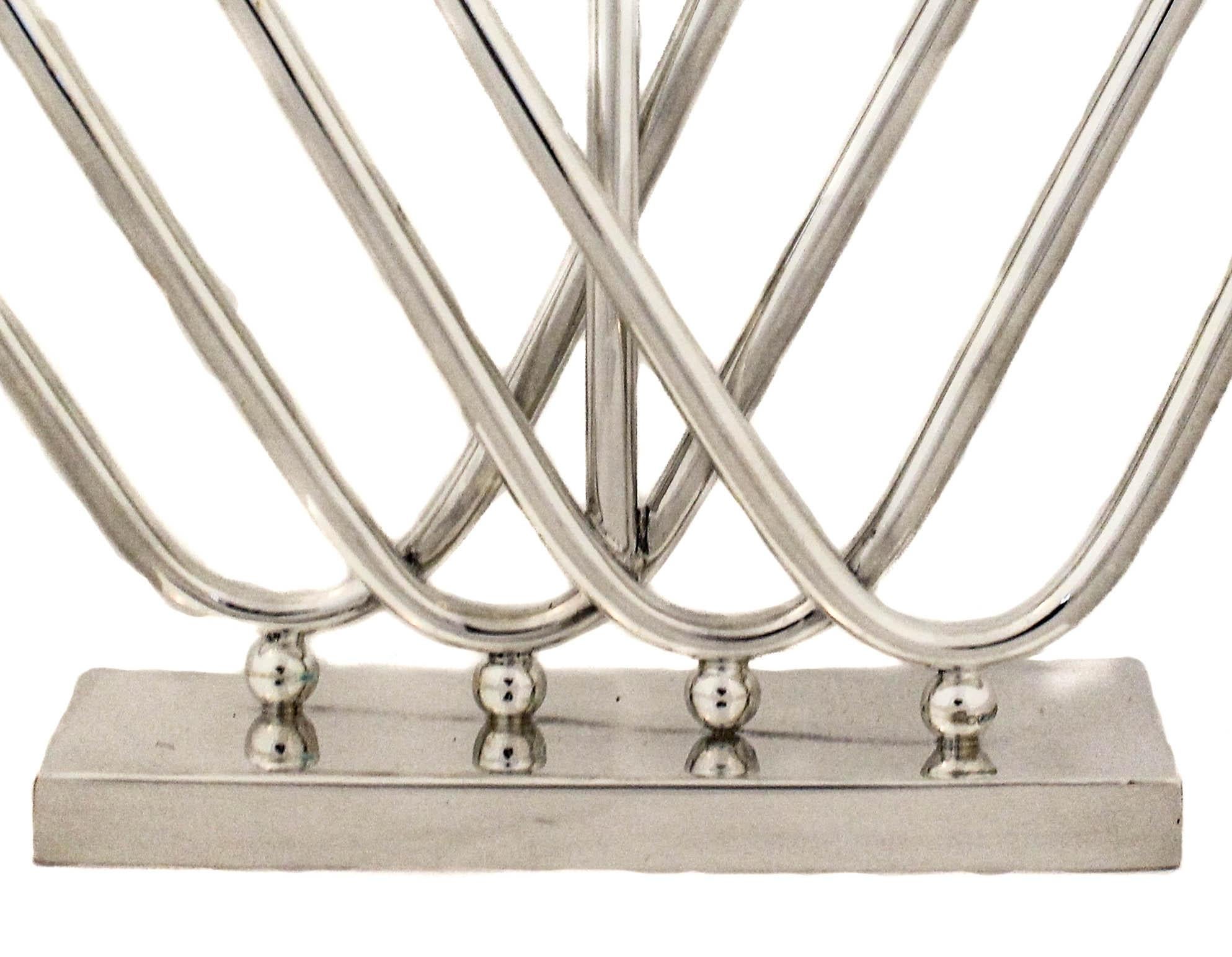 Menorah in argento sterling In condizioni Nuovo in vendita a Brooklyn, NY